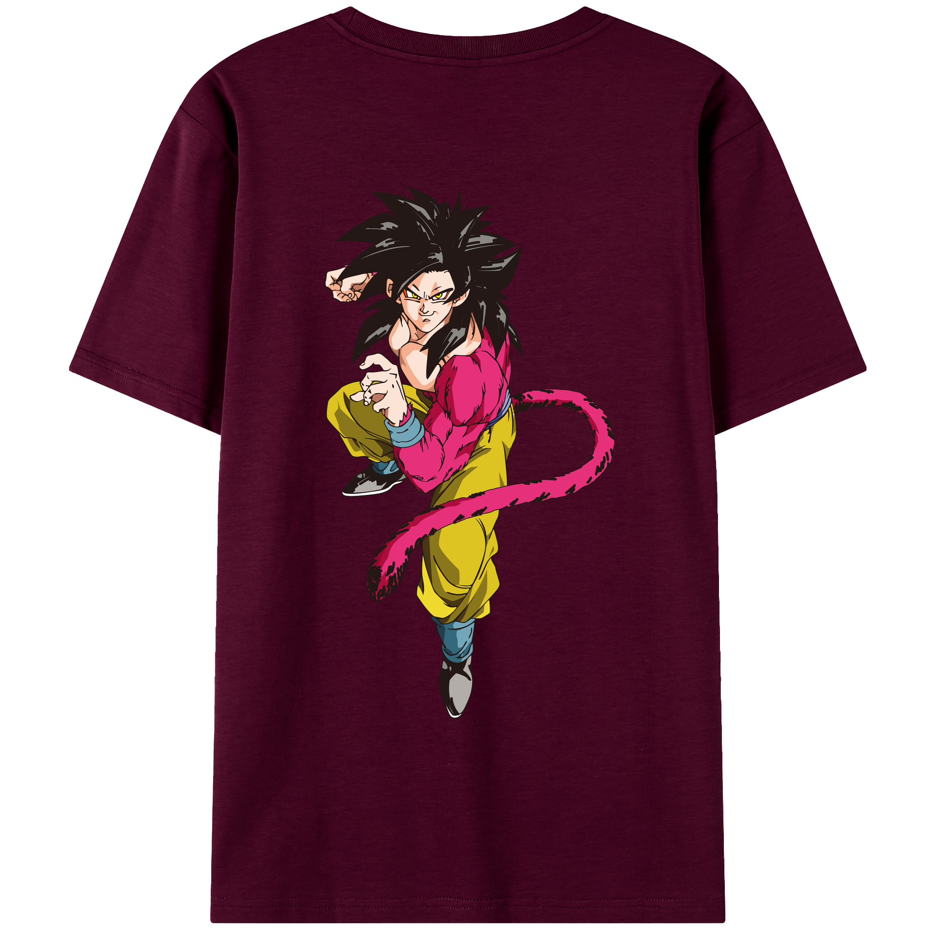 （画像用） ドラゴンボール 孫悟空（そん ごくう）Son Goku カカロット DRAGON BALL Kakarotto レディース半袖Tシャツ(バックプリント)